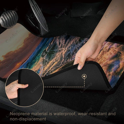 Nature Sunset Summer Car Floor Mats Carpet Non-Slip - Wnkrs