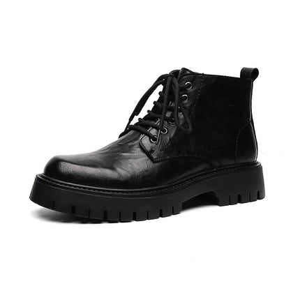 Bottines en cuir vintage pour hommes