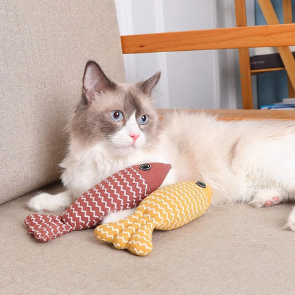 Juguete interactivo con forma de pez gato