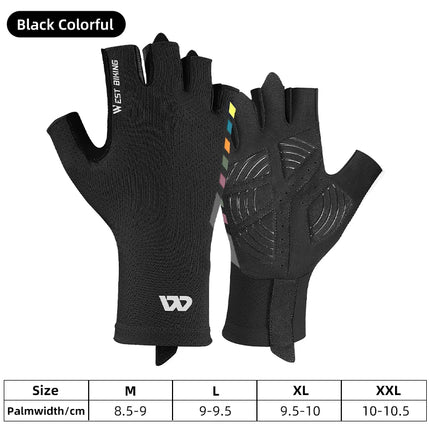 Gants de cyclisme respirants à demi-doigts