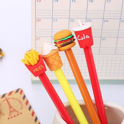 Cute Fast Food-Themed Gel Pen Set - Wnkrs