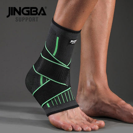 Protective Ankle Brace for Sports with Compression Nylon Strap - Wnkrs