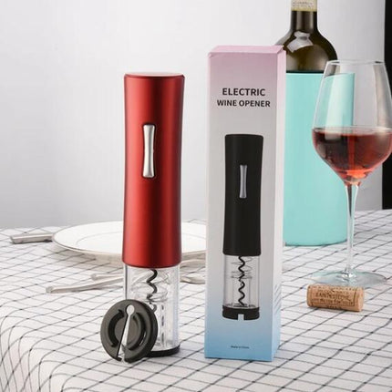 Electric Wine Opener Automatic Electric Wine Bottle Corkscrew Opener With Foil Cutter Wine Bottle Opener Kit - Wnkrs