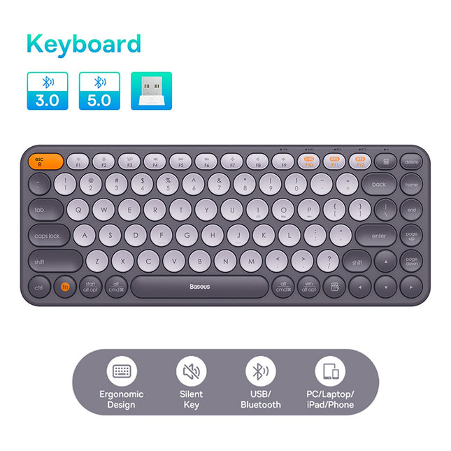 Wireless Bluetooth Keyboard with Numeric Keypad