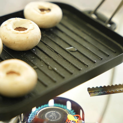 Juego de mini parrillas antiadherentes resistentes al calor para cocinar al aire libre