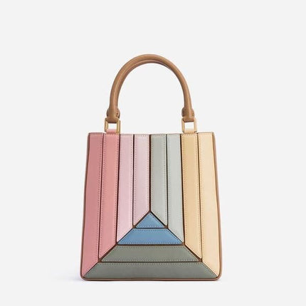 Colorful Square Bucket Bag