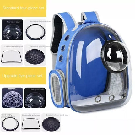 Mochila de lujo con cápsula espacial para gatos: transportador transparente para mascotas para salidas con estilo