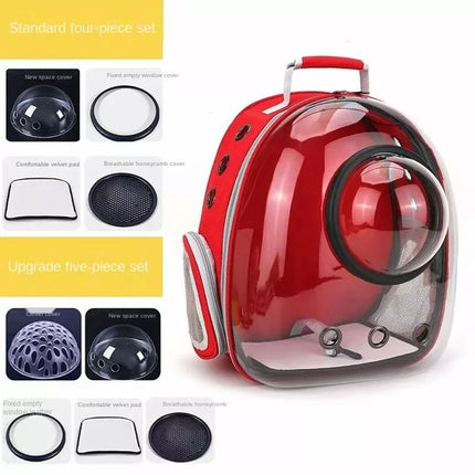 Mochila de lujo con cápsula espacial para gatos: transportador transparente para mascotas para salidas con estilo