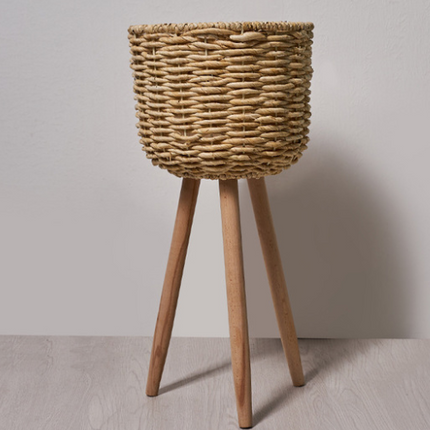 Floor - standing flowerpot straw furniture - Wnkrs