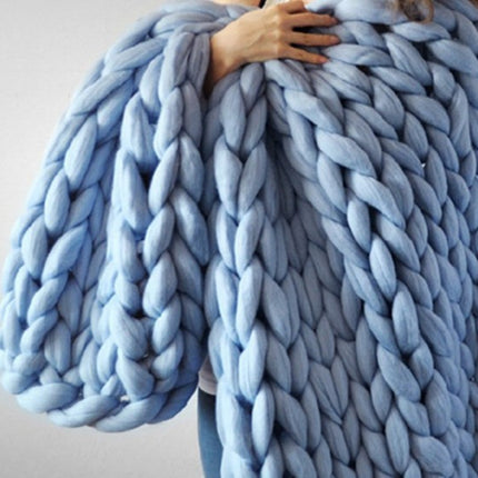 Acrylic woven super thick wool blanket - Wnkrs