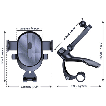 Support de téléphone pour tableau de bord de voiture, support GPS à une main pour une conduite en toute sécurité