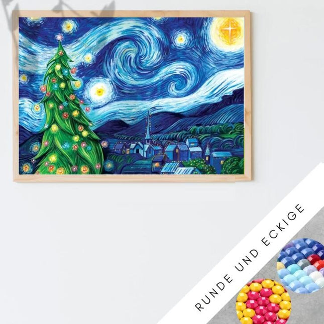 Christmas Art Starry Sky Diamond Painting - Wnkrs