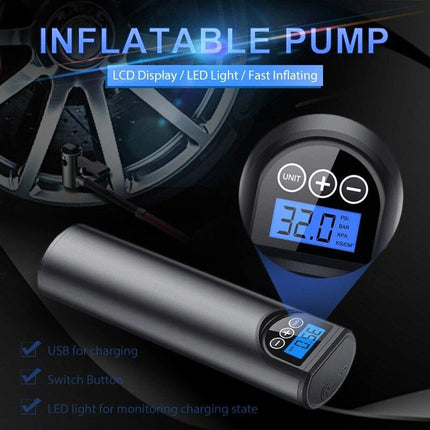 Portable 12V 150PSI Electric Air Pump with LCD Display - Wnkrs