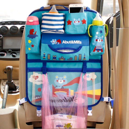 Fun and Functional Kids Cartoon Car Back Seat Organizer - Wnkrs