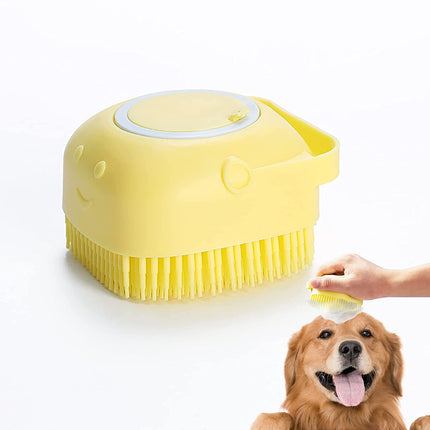 Cepillo de baño de silicona para perros