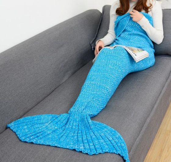 Mermaid Tail Knitting Sleeping Blanket - Wnkrs
