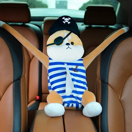 Cute Cartoon Car Tissue Holder - Sun Visor & Armrest Compatible - Wnkrs