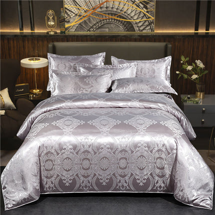 European Jacquard Quilt Cover Single And Double Silk - Wnkrs