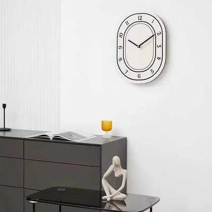 Horloge murale blanche minimaliste créative