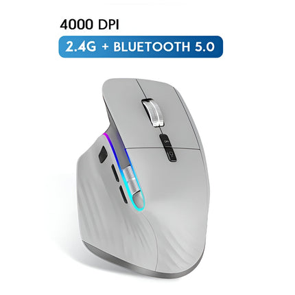 Souris sans fil multi-appareils avec Bluetooth 5.0 et 2.4G