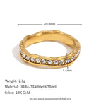Circumference: 54.5 Diameter: 6.81 / Gold