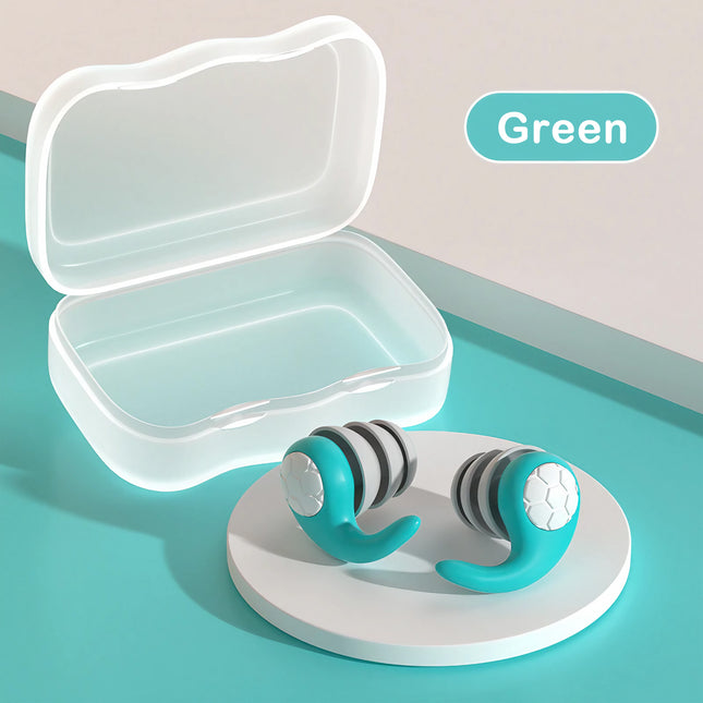 Bouchons d'oreilles en silicone triple couche pour un sommeil et une baignade sereins