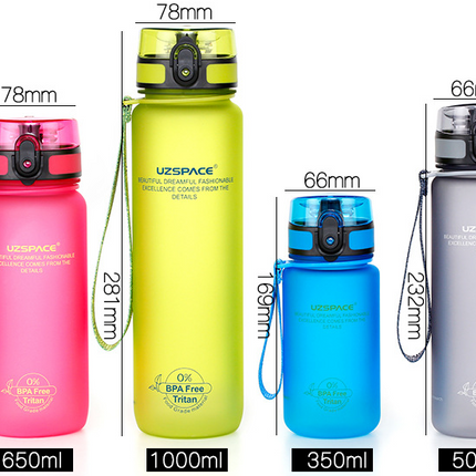 Sports Water Bottle 500ML Outdoor Travel Portable Leak-proof Beverage Appliance - Wnkrs