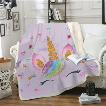 Square Blanket Thick Plush Digital Printing - Wnkrs