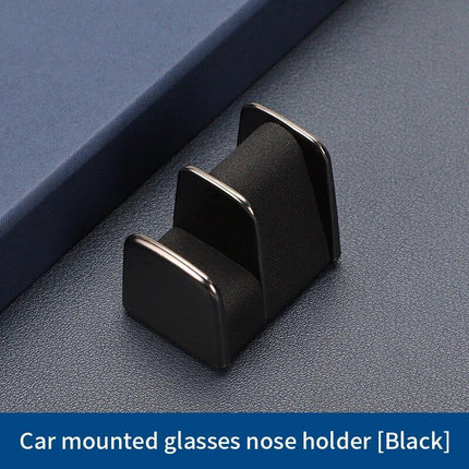 Luxury Leather & Zinc Alloy Car Glasses Holder - Wnkrs