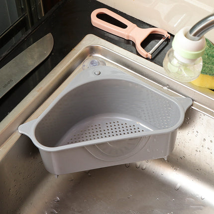 Modern Kitchen Sink Organizer Tray - Eco-Friendly Drain Storage Basket for Leftovers & Soup Separation