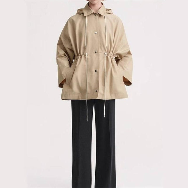 Trench-coat à capuche chic