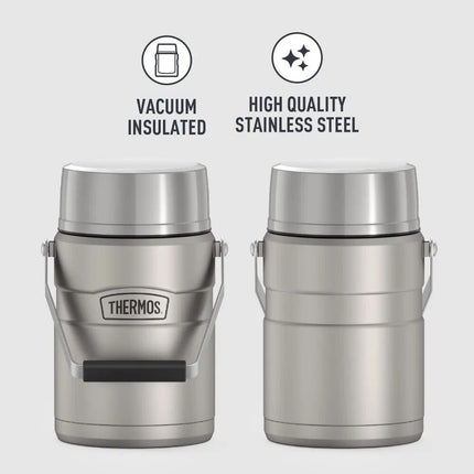 47 Oz Matte Steel Vacuum-Insulated Food Jar - Wnkrs