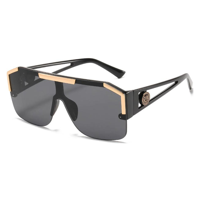Lunettes de soleil carrées surdimensionnées de créateur élégantes