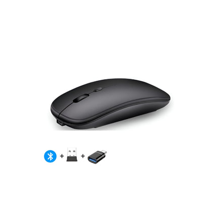 Rechargeable Wireless Mouse with Bluetooth and 2.4GHz Dual Modes