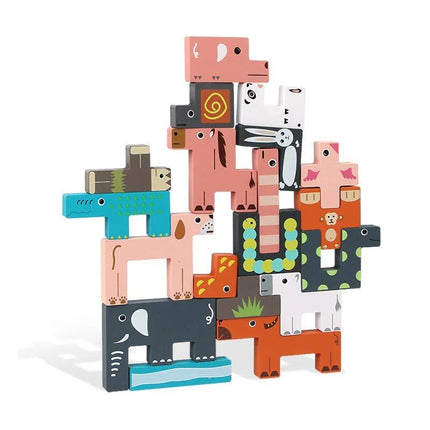 Children's Educational Creative Wooden Three-Dimensional Puzzle Tetris - Wnkrs