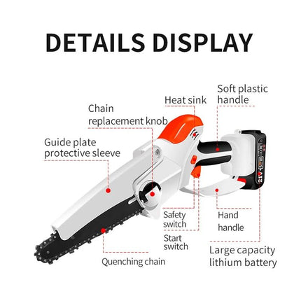 New 6 Inch Mini Electric Chain Saw - Wnkrs