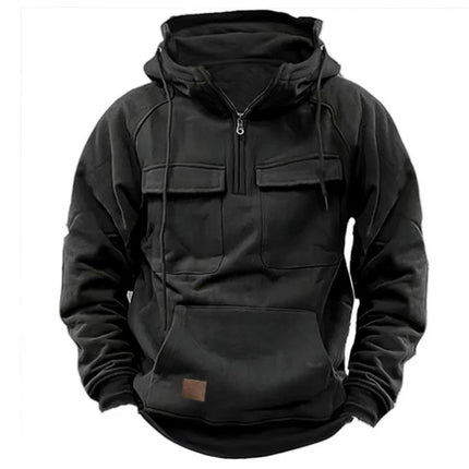 Men's Zip-up Hoodies Sweatshirt With Drawstring And Pocket Design Fashion Casual Sports Sweatshirt