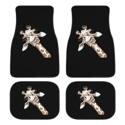 Giraffe Print Universal Car Floor Mats - Wnkrs