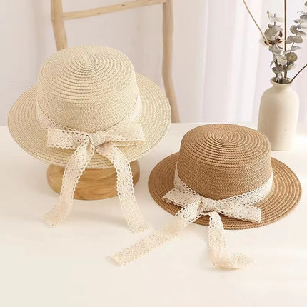 Encantador sombrero de paja de princesa de verano para niños