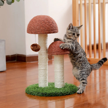 Cat Scratching Post with Natural Sisal Rope for Kittens