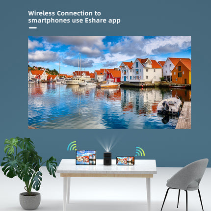 Mini projecteur de poche DLP 4K avec Android 9 WiFi