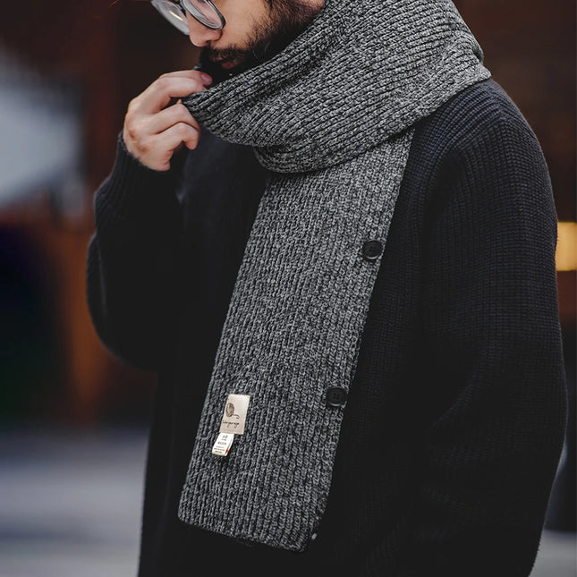 Gilet écharpe tricoté en chenille Maden