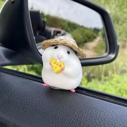 Cute Hamster Dashboard Doll Decoration - Wnkrs