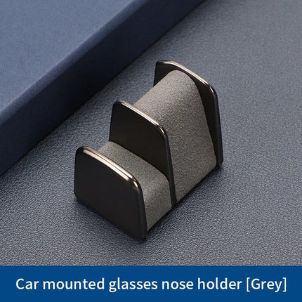 Luxury Leather & Zinc Alloy Car Glasses Holder - Wnkrs