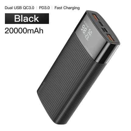 Batterie externe à charge rapide 20000 mAh avec technologie QC3.0 et PD