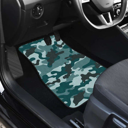 Forest Green Camouflage Car Floor Mats - Wnkrs