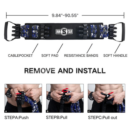 Adjustable Resistance Training Band Set for Full Body Workout - Wnkrs