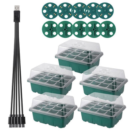 Kit de bandeja para semillas con luces LED para cultivo