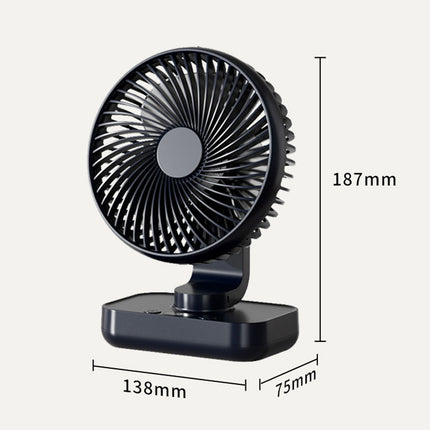 Ventilateur de bureau portable rechargeable USB avec 4 vitesses