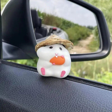 Cute Hamster Dashboard Doll Decoration - Wnkrs